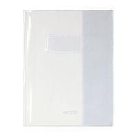 Protège-cahier Cristal Luxe 22/100ème 17x22 transparent incolore + porte étiquette - Image principale