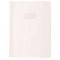 Protège-cahier grain losange 18/100ème 21x29,7 blanc + porte étiquette - Image principale