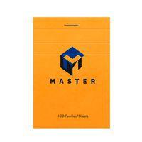 Bloc Master Orange agrafé 100F 70g 7,4x10,5 Q.5x5 - Image principale