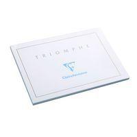 Bloc encollé 20 cartes bristol 205 g 10,5x14,8 - Clairefontaine