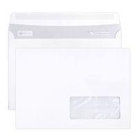 Enveloppes extra blanc 162x229 fenêtre 45x100 90g - Clairefontaine