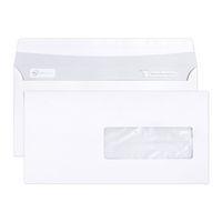 Boite 500 enveloppes auto.adh 114x229 fen 40x110 80g - Image principale