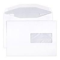 Enveloppes extra blanc gommées 162x229 fenêtre 45x100 - Clairefontaine