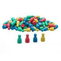 Lot 100 pions bois 4 couleurs - Wissner