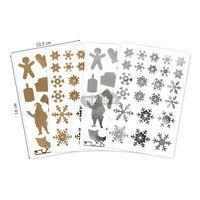 Initial, Sach 4 pl 10,5x16cm, Or/argent, Noël - Image 4