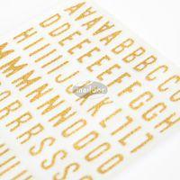 Glitty, Sach 2 pl 10,5x16cm, Alphabet / chiffres, or thumbnail image 4