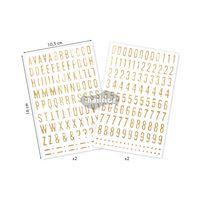 Glitty, Sach 2 pl 10,5x16cm, Alphabet / chiffres, or thumbnail image 3