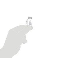 Glitty, Sach 2 pl 10,5x16cm, Alphabet / chiffres, argent thumbnail image 4