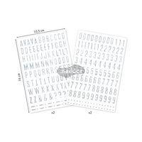 Glitty, Sach 2 pl 10,5x16cm, Alphabet / chiffres, argent thumbnail image 3