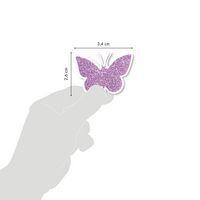 Glitty, Sach 2 pl 10,5x16cm, Papillons / fleurs, violet - Image 3