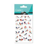 Etui 28 stickers 3d cooky 1 planche oiseaux - Maildor