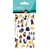 Etui 30 stickers 3d cooky 1 planche sorciers - Maildor