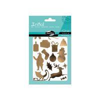 Initial, Sach 4 pl 10,5x16cm, Or/argent, Noël - Image principale