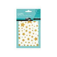 Etui 151 gommettes glitty étoiles, rose pâle et or - Maildor