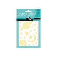 Etui 68 gommettes phospho' stick planètes - Maildor