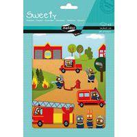 Sachet 28 gommettes sweety pompiers - Maildor