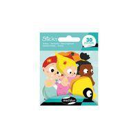 Etui 30 gommettes sticky sirènes - Maildor