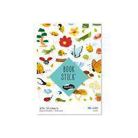 Carnet de 674 gommettes book stick botanique - Maildor