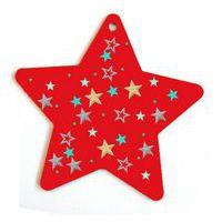 Lot de 10 étoiles à décorer et à suspendre - Image 2