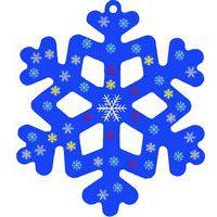 Lot de 10 étoiles des neiges à décorer et à suspendre thumbnail image 2