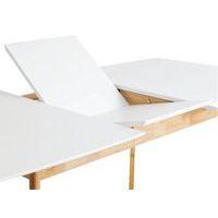 Table Kenna 140x90 cm extensible blanc/Chêne - Image 3