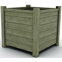 Jardinière Ventoux carrée 95x95x95 cm - pin traité - Image principale