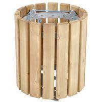 Poubelle ronde Rhuys 50L - robinier - Image principale