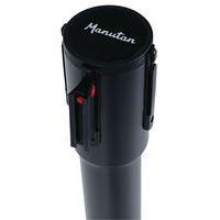 Poteau noir sangle noir 5m base à roulettes noir - Image 2