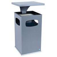 Cendrier-poubelle 72L / Argent - Manutan - Image principale