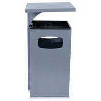 Cendrier-poubelle 72L / Argent - Manutan - Image 2