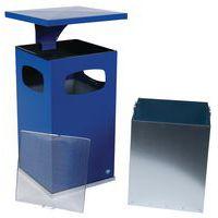 Cendrier-poubelle 72L / Bleu - Manutan - Image 5