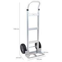 Diable aluminium - Roues semi-pneumatiques - Force 150 kg thumbnail image 9