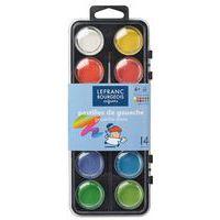 Boite en plastique de 12 godets ø 30mm, pinceau inclus - Image principale