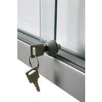 Vitrine d'intérieur Cube - Fond aluminium - Porte en verre de sécurité thumbnail image 2