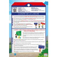 Poster 50x70cm charte de la laïcité - Bouchut