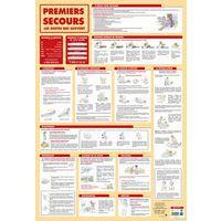 Poster 50x70cm premiers secours - Bouchut