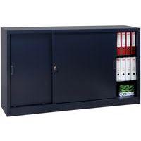 Armoire à monter porte coulissante - Basse - L 180 cm - Manutan Expert