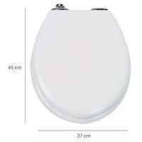 Abattant WC MDF blanc thumbnail image 4