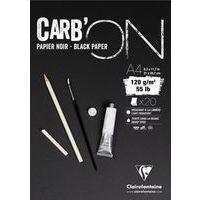 Bloc Carb'ON 120g encollé - Clairefontaine