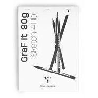 Bloc GraF'iT 90g blanc - Clairefontaine