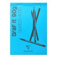 Bloc GraF'iT 90g bleu ciel - Clairefontaine