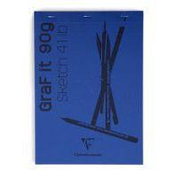 Bloc GraF'iT A6 80 feuilles 90g bleu nuit - Clairefontaine