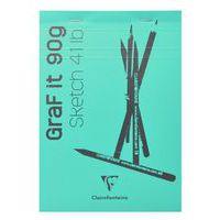 Bloc GraF'iT A6 80 feuilles 90g bleu turquoise - Clairefontaine