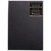 Carnet Collé Goldline 140g papier blanc portrait- Clairefontaine