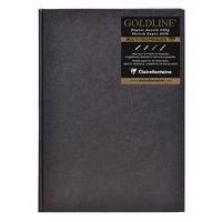 Carnet Collé Goldline 140g papier ivoire portrait - Clairefontaine