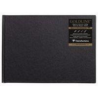 Carnet Collé Goldline 140g papier ivoire paysage - Clairefontaine