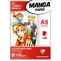 Bloc collé Manga Illustrations A5 50F 100g - Image principale