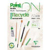 Bloc PaintON Recyclé A3 30 feuilles Blanc 250g - Image principale