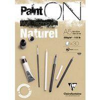 Bloc 30 feuilles PaintON Naturel 250g - Clairefontaine
