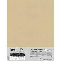 Paquet 25 feuilles PaintON naturel 50x65 250g - Clairefontaine